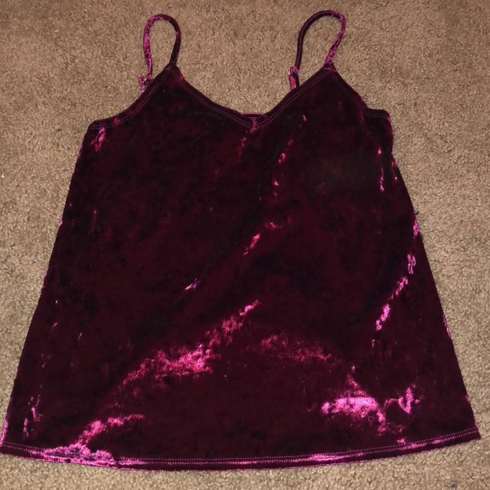 Velvet Spaghetti strap shirt